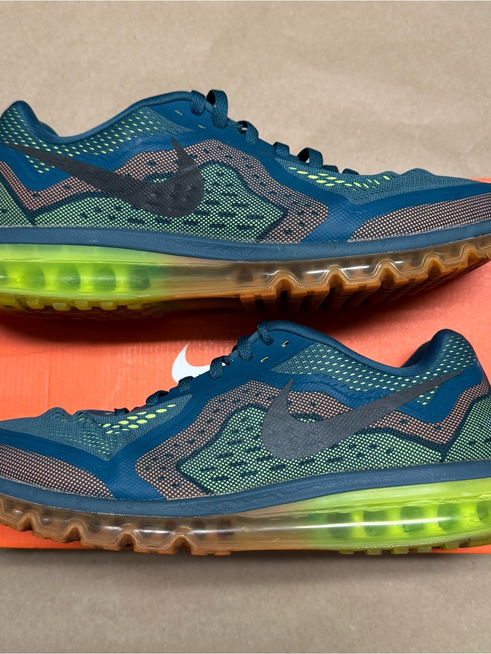 Nike Air Max 2014 Night Factor Men’s size 14 running shoes Rare!